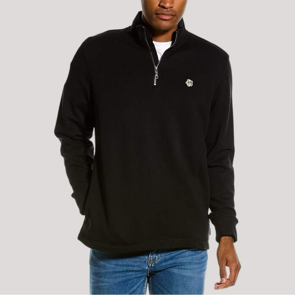Ted Baker London Men's Merino Long Sleeve Half Zip Sweater